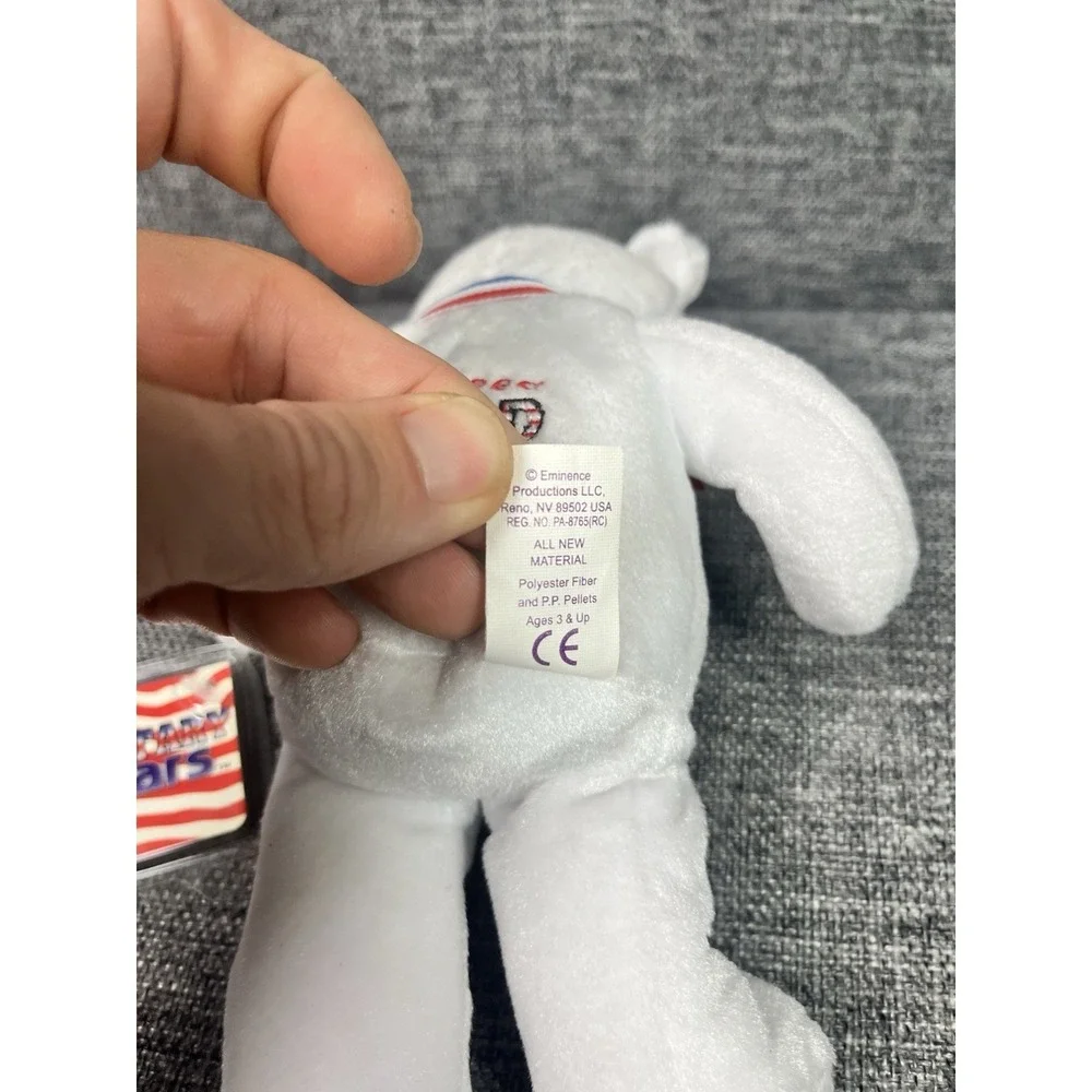 USA Navy Military Bear, Beanbag Plush, White, w/Tags 8